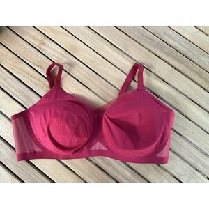 EUC HoneyLove Dark  Red Wirefree Sz 3X( 44DD(E)-44DDD(F) Women's Bra‎